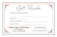 Gift Voucher Template 4E