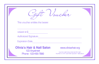 Gift Voucher Template 4F