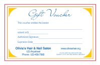 Gift Voucher Template 4G