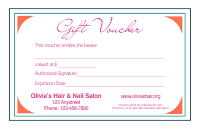 Gift Voucher Template 4H