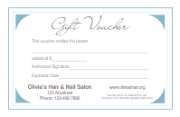 Gift Voucher Template 4J