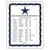 2023-24 Dallas Cowboys Schedule