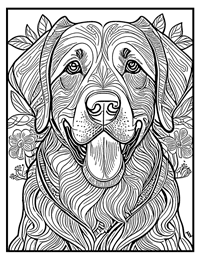 Labrador Retriever Coloring Pages for Adults and Teens