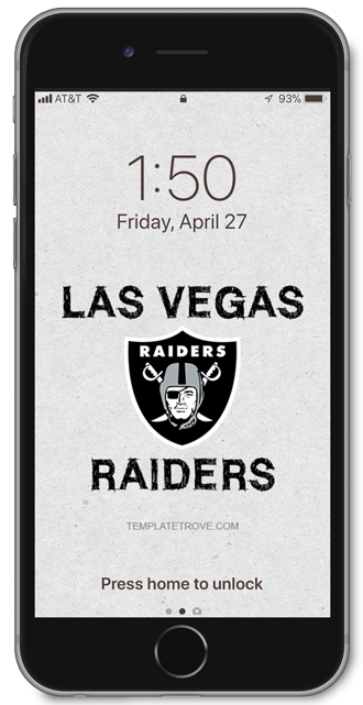 Las Vegas Raiders Lock Screen 3