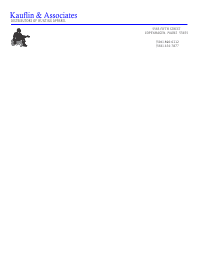 Letterhead Template 1 - Black and Blue
