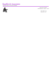 Letterhead Template 1 - Black and Purple