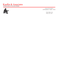 Letterhead Template 1 - Black and Red