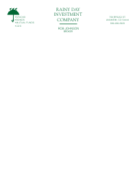 Letterhead Template 2 - Green