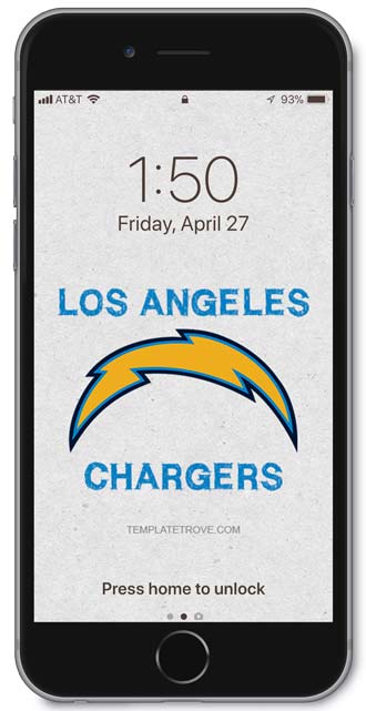 Los Angeles Chargers Lock Screen 3