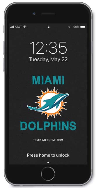Miami Dolphins Lock Screen 2
