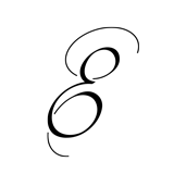 Monogram Letter E - 1
