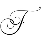 Monogram Letter F - 1
