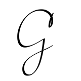 Monogram Letter G - 1