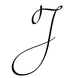 Monogram Letter J - 1