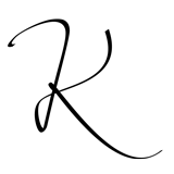 Monogram Letter K - 1