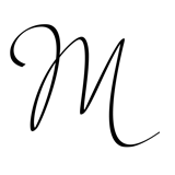 Monogram Letter M - 1