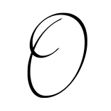 Monogram Letter O - 1