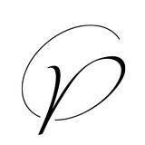 Monogram Letter P - 1