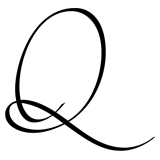 Monogram Letter Q - 1