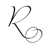 Monogram Letter R - 1