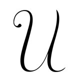 Monogram Letter U - 1