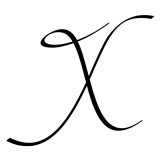 Monogram Letter X - 1