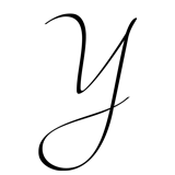 Monogram Letter Y - 1