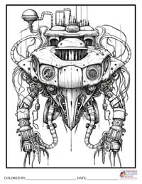 Monster Robots Steampunk

 Coloring Pages for Adults 7 - Colored By