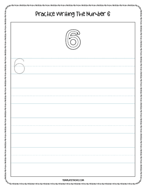 Number Tracing Worksheet #2-2C