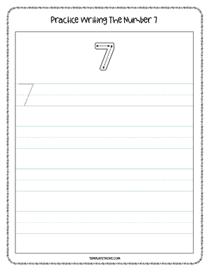 Number Tracing Worksheet #2-3C