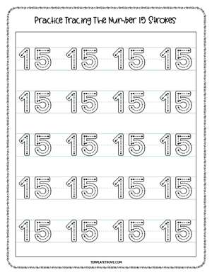 Number Tracing Worksheet #4-3A