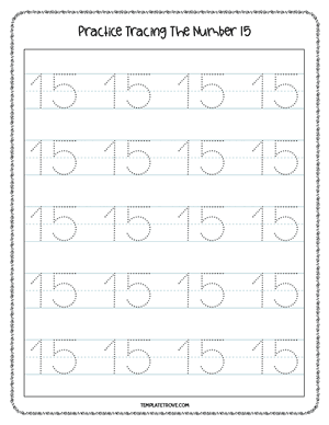 Number Tracing Worksheet #4-3B