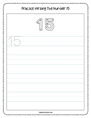 Number Tracing Worksheet #4-3C