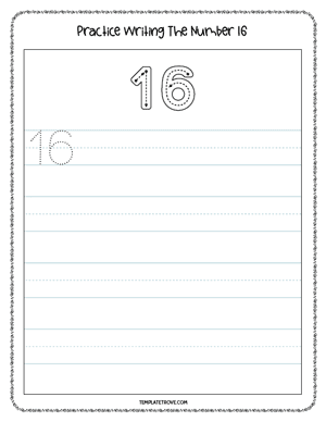 Number Tracing Worksheet #4-4C