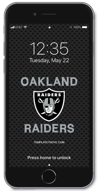 Oakland Raiders Lock Screen 1