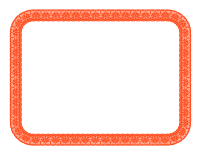 Orange Fourth Sheet Lace Border