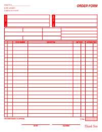Order Form 1 - Red