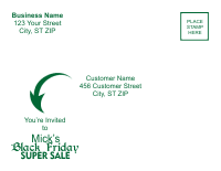 Postcard Template 1 - Green