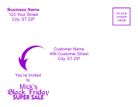 Postcard Template 1 - Purple