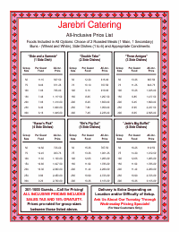 Price List Template 4 - Pink and Red