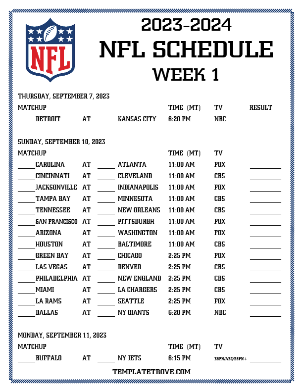 Nfl Schedule For Jan 7th 2024 Image to u