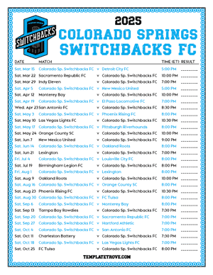 2025 MLS Schedules