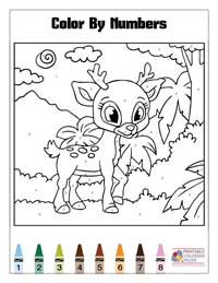 Coloring By Numbers Coloring Pages 11 - Colored By
