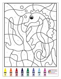 Coloring By Numbers Coloring Pages