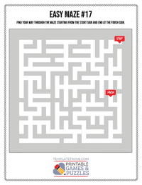 Printable Easy Maze #17