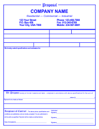 Proposal Template 1 - Blue