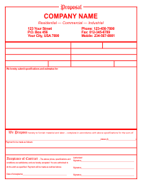 Proposal Template 1 - Red