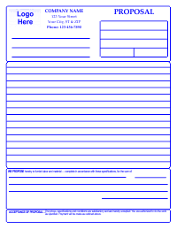 Proposal Template 2 - Blue
