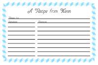 Recipe Card Template 2