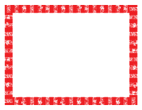 Red Full Sheet Grunge Border